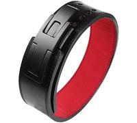 RPixc Cinturón De Levantamiento De Pesas para Hombre, Soporte De Cintura De Cuero para Levantamiento De Pesas, Hebilla De Palanca De Levantamiento De Pesas Ajustable (Color : Black, S : 8