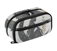RPLIFE Beautiful Woman Moon - Estuche para lápices con bolsillo de PVC transparente, estuche estético para adolescentes y niñas