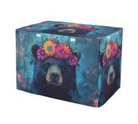 RPLIFE Cool Bear - Fundas transpirables para jaulas de perros, tallas S-XL, con lados enrollables, reduce los ladridos, talla XL