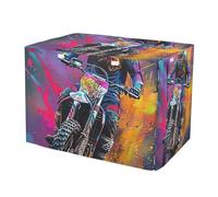 RPLIFE Cool Colorful Bike Rider - Funda para jaula de mascotas con ventanas de malla, resistente al viento, ajuste universal, tamaño XL