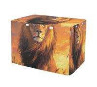 RPLIFE Cool Lion Painting - Fundas para jaula de perro, S-XL, resistentes a los rayos UV, con ventanas de malla, reduce los ladridos, tamaño mediano