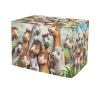 RPLIFE Cool Ponies - Cubierta verde para jaula de perro, paneles de malla para ventana, cubierta de jaula para mascotas con ventanas de malla, XL