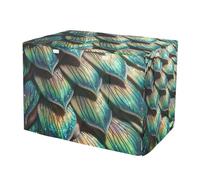 RPLIFE Cool Scales - Fundas para jaula de perro, color verde brillante, S-XL, transpirable, con ventanas de malla, reduce los ladridos, tamaño mediano