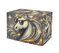 RPLIFE Cool Unicorn - Fundas transpirables para jaulas de perros S-XL, con lados enrollables, reduce los ladridos, talla XL