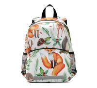 RPLIFE Cute Animals - Mochila de zorro, ciervo, erizo, para niños y niñas, mochila de viaje pequeña para niños de 3 a 6 años, mediana