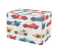 RPLIFE Cute Cartoon Cars - Funda para jaula de mascotas blanca con aberturas, resistente al viento, para perros, tamaño mediano