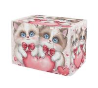 RPLIFE Cute Cats Love Valentine - Cubiertas de malla para jaulas de perro, paneles de ventana de malla, cubierta de jaula para entrenamiento de cachorros, talla XL