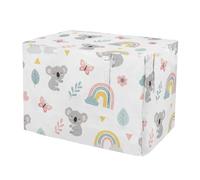 RPLIFE Cute Koalas - Funda blanca para jaula de mascotas con lados enrollables, resistente al viento, para perros medianos, XL