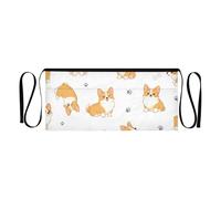 RPLIFE Delantal corto blanco de dibujos animados para camarera con 3 bolsillos, para camarero, barista, florista