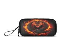 RPLIFE Estuche para lápices Fire Dragon Flames, bolsa con cremallera, estuche de tela
