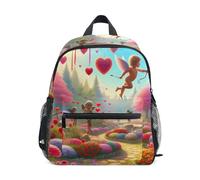 RPLIFE Flower Path - Mochila escolar para niñas y niños, con etiqueta de nombre, mini mochila preescolar para niñas, floral (Flower Path), 3-5 Years, Lindas mochilas