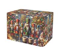 RPLIFE Funda para jaula de mascotas de cascanueces de Navidad con lados enrollables, resistente a los rayos UV, funda para cascanueces para interiores, grande