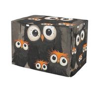 RPLIFE Fundas enrollables para jaula de perro Owl Mother and Little Owl (S-XL) con aberturas, tamaño grande