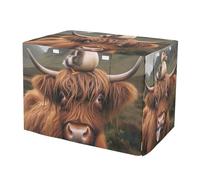 RPLIFE Funny Highland Cow Duck - Funda para jaula de mascotas con ventanas de malla (S-XL) resistente a los rayos UV, XL