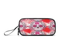 RPLIFE Funny Sugar Skull - Estuche multifuncional para lápices, diseño de calavera de azúcar