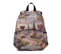 RPLIFE Garden Path - Mochila para niña pequeña con correa, mochilas para niños pequeños, mochilas de jardín de infantes de 3 a 6 años, talla M