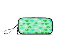 RPLIFE Green Clover - Estuche para lápices, estuche suave con cremallera, estuche para lápices genial