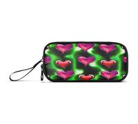 RPLIFE Hearts Silhouettes Whimsical - Estuche clásico de bolsillo, estuche para lápices para niños