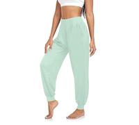 RPLIFE Horizon Blue - Pantalones de yoga para mujer, estilo hippie, estilo harén, estilo bohemio, para el gimnasio, estilo casual, Azul Horizon, L