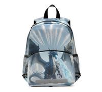 RPLIFE Ice Dragon - Mini mochila para niñas pequeñas con correa, mochila de viaje para niños de 3 a 6 años, mediana