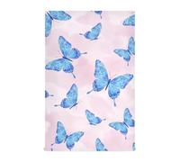 RPLIFE Juego de paños de cocina absorbentes de 28 x 18 pulgadas con alas de mariposas azules, decorativas, 28 x 18 pulgadas x 4 pulgadas