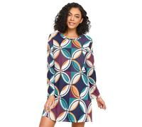 RPLIFE Kaleidoscope - Camisón de manga larga para mujer, cómodo camisón de pijama para otoño, Caleidoscopio, M