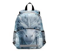 RPLIFE Majestic White Dragon Ice - Mochila para niños pequeños con correa, mochila de viaje para niños pequeños de 3 a 6 años, mediana
