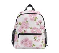 RPLIFE Mochila escolar con diseño de flor de cerezo rosa para niños pequeños, Rosado flor de cerezo, Small, Mochilas con estampado de fútbol