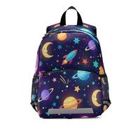 RPLIFE Mochila para niños pequeños, mochila colorida de planetas espaciales para niños pequeños