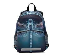 RPLIFE Mochila para niños y niñas, fantásticas mochilas escolares de libélula para niños, mochila de viaje pequeña de 3 a 6 años, mediana