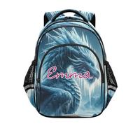 RPLIFE Mochila personalizada Dragon Ice para niñas y niños de 6 a 12 años, mochilas personalizadas para niños, Dragon Ice, 15 Inch, Mochilas Tradicionales
