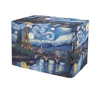 RPLIFE Paris Starry Night - Fundas para jaulas para perros con hebilla fija en la parte inferior, para dueños de mascotas, XL