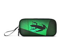 RPLIFE Silhouette - Estuche para lápices, diseño de hojas de rana, estuche de tela, estuche escolar para niños