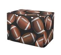 RPLIFE USA Footballs - Funda negra para caseta de mascotas con ventanas de malla, funda transpirable para jaula de perro, talla XL