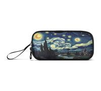 RPLIFE Varios peces Koi Dark Pencil Pounch, estuches grandes, suministros escolares para estudiantes universitarios, Noche estrellada, one size, Estilo artístico