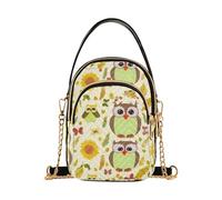 RPLIFE Whimsical Owls - Bolsos de hombro pequeños para mujer