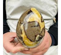 RPOVAXVK Beautiful Angel Aura Quartz Cluster Crystal DEC Septarian Dragon Calcite Egg Sphere Ornaments (Size : 80-100g) Gemstone Stone