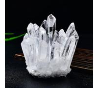 RPOVAXVK Crystal Cluster, Rock, Large Clusters Stone, Raw, Geode Cave Stones,White,300~400g Gemstone Stone