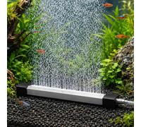 Rppiup Burbujeador de aire para peceras, piedras de aire de 40 cm para peceras, pared de cortina de piedra de aire silenciosa con tubo de aire, difusor de oxígeno de alta disuelto para agua dulce y