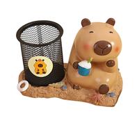 Rproonay Capybara Pen Cup, Cute Pen Holder Desk, Cartoon Animal Pencil Box Iron Mesh Pen Stand, Capybara Makeup Brushes Cup, Cartoon Animal Iron Mesh Pen Holder Organizer, For Offices, and Home Desks