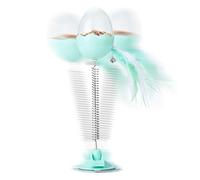 Rproonay Cat Food Dispensing Ball, Interactive Cat Toys with Feather and Light, Suction Cup Cat Teaser Wand Feather Toy, Interactive Cat Slow Feeder Ball, Teaser Pet Toy, For Hunting