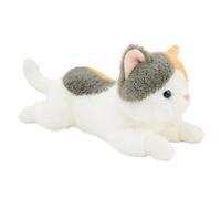 Rproonay Cat Stuffed Animals, Soft Cat Plush Toy, Weighted Cat Stuffed Animal, Lying Cat Plush, Cute Cat Plush Toy, Soft and Cuddly Design Cute and Realistic Design For Baby Girls Boys Kids