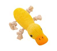 Rproonay Plush Bite Resistant Teething Toys, Pet Chewing Toy, Toys with Sound for Cleaning Teeth, Relaxing Playing Toy, Duck with Soft Squeaker Easy To Use, Portable for Playing Dogs