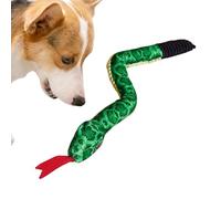 Rproonay Squeaky Snake Dog Toy, Soft and Plush Chew Toy, Cute Chewing Toy with Bite Resistant, Interactive Snake Dog Toy, Snake Chewing Dog Toy, Easy To Use, Portable For Playing Dog