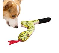 Rproonay Squeaky Snake Dog Toy, Soft and Plush Chew Toy, Cute Chewing Toy with Bite Resistant, Interactive Snake Dog Toy, Snake Chewing Dog Toy, Easy To Use, Portable For Playing Dog
