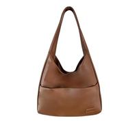 rpuw Solid Color Shoulder Bag, Shoulder Bag for Women, Big Capacity (One Size,Brown)