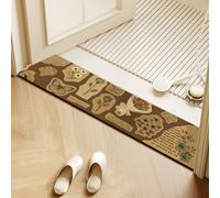 RPXHZLKTM Almohadillas de baño de Barro de Alga, Alfombra de baño de Tierra de diatomeas Multicolor en Varios tamaños(B,10x100cm)