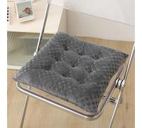 RPXHZLKTM Asiento Elevador Suave, Cojines for Silla con Lazos Paquete De 2 Multicolor 40x40cm A 45x45cm for Varias Sillas(Grey,40 * 40cm/15.74in*15.74in)