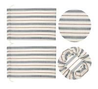 RPXHZLKTM Bolsas para Pan, Juego de Bolsas Lino for Almacenamiento Pan con cordón, 4 Unidades, 45x30 cm y Cubiertas for Cuencos 30