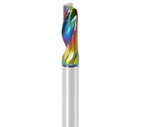 RPXHZLKTM Fresa Espiral de un Solo Canal, 1 Pieza de Fresa Espiral una Sola Flauta for Aluminio con Revestimiento DLC, Broca Tallado CNC 3D for carpintería, Corte ACM acrílico(5X15X6X50)